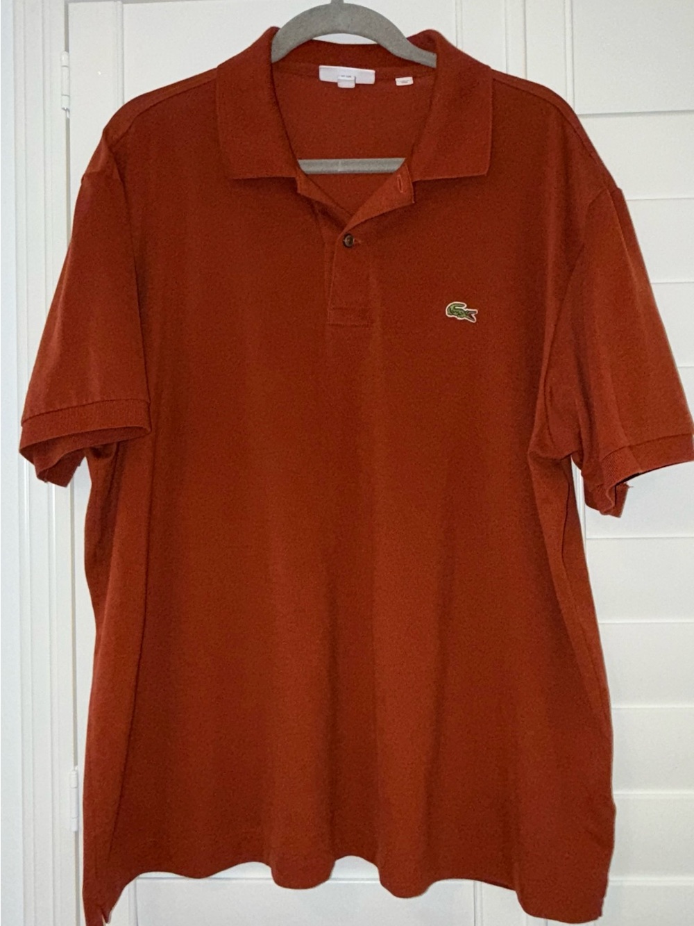 Lacoste Men’s Rust Polo Shirt - XXL